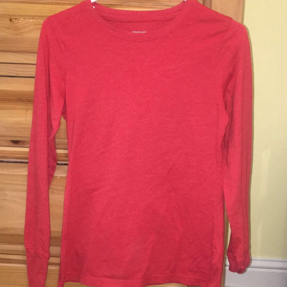 Red long sleeve shirt